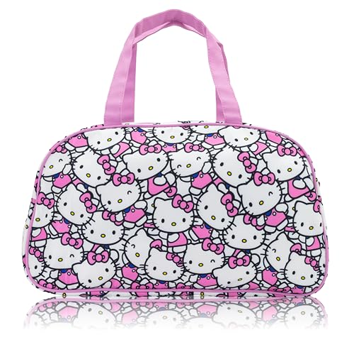 Sanrio Hello Kitty Overnighter 20 Duffle Bag for Kids | Lightweight Travel Weekender Duffel for Girls and Women | Ages 3+