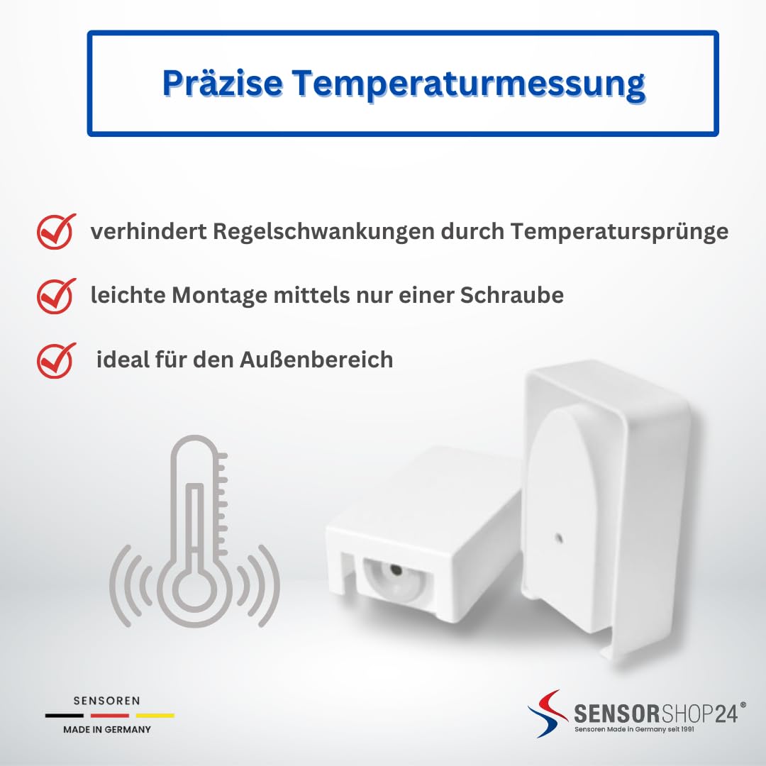 Capteur De Température NTC 10KOHM IOVEO - IP65, Pour Chauffage Et Climatisation - Made In Germany