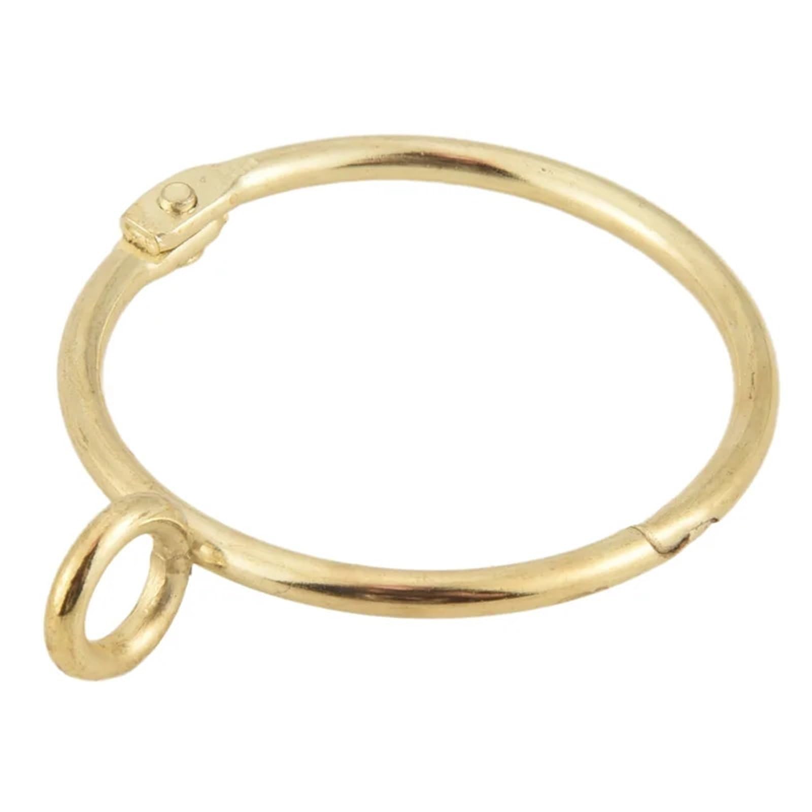 Curtain Rings Gold Openable Curtain Rings 1.5 Inch 90 Pack Metal Rustproof Drapery Loops