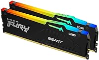 Vista 9 de Kingston Fury Beast - Memoria de escritorio RGB 32 GB (2 x 16 GB) 6400MT/s DDR5 CL32 AMD Expo Kit de 2 KF564C32BBEAK2-32