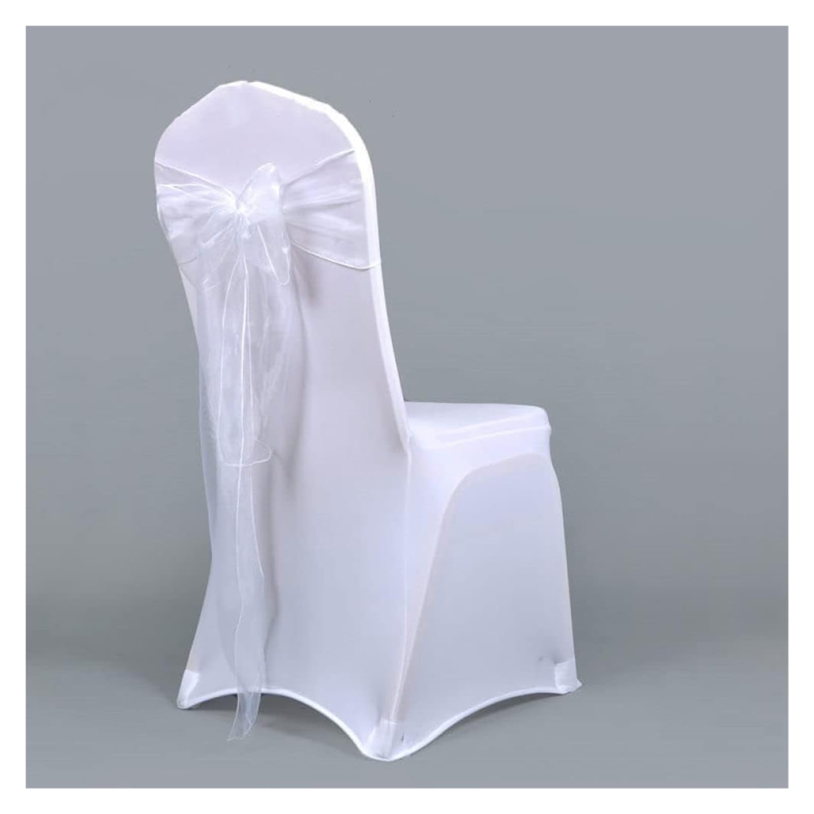 RZQVHBKXWGT chair sashes,25pcs 275cm Sheer Chair Sashes Band Ribbon Belt Bow Cover Wedding Party Birthday Banquet Ceremony Decoration,red (Color : Blu)(Wit)