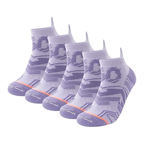 Jzy Qzn Copper Antibacterial Athletic Socks for Men and Women-Moisture Wicking, Nonslip Ankle Socks Cover