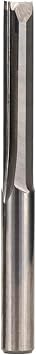 Zkenyao-Router Bit 4mm/6mm Shank 2 Flute Straight End Mill CNC Router Bit, Engraving Bit Straight Slot Milling Cutter, 1pc, Use Safety Reliable Cutting Edge Length 4x12mm