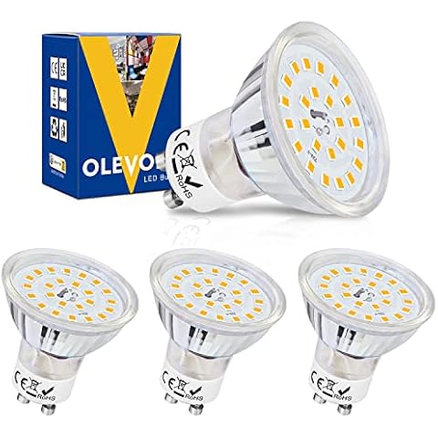 OLEVOLT Bombillas LED GU10 5W Luz Blanco Cálido Cover