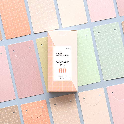 Monolike Bandal Bookmarks Solid & Grid Warm + Cool, 120 Pieces #TOP2