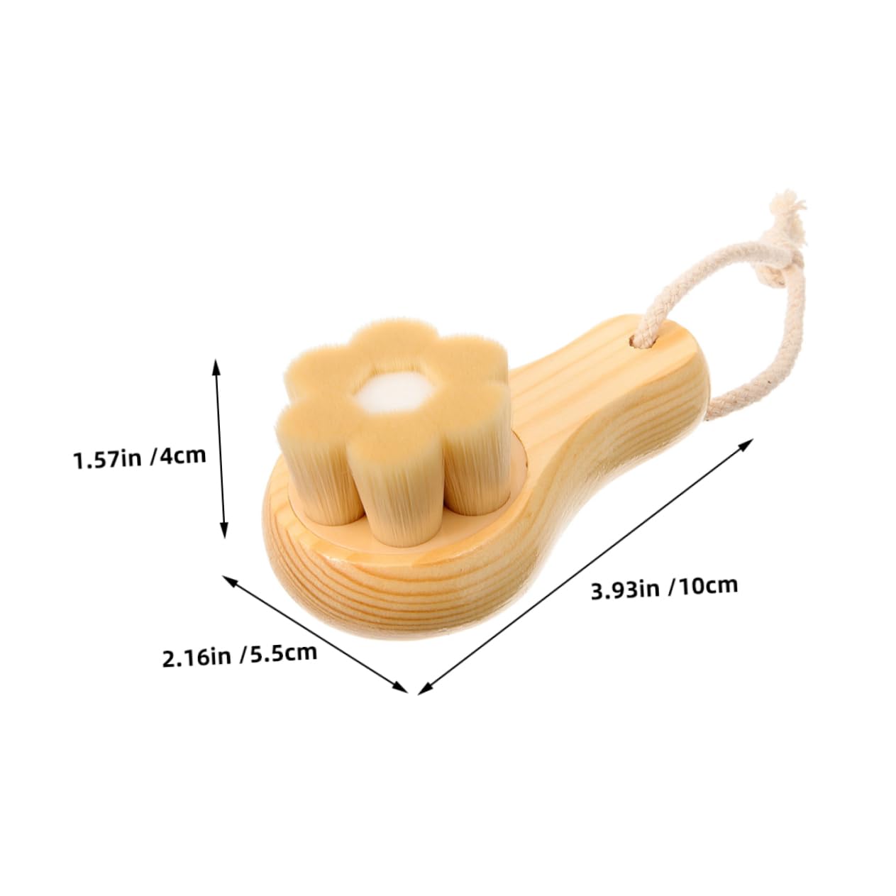 FRCOLOR 2pcs Manual Facial Cleansing Brush with Soft Bristles Blossom Design for Makeup Removal Blackhead Removal and Pore Cleansing Gentle Skin Care Accessory for Home and Travel