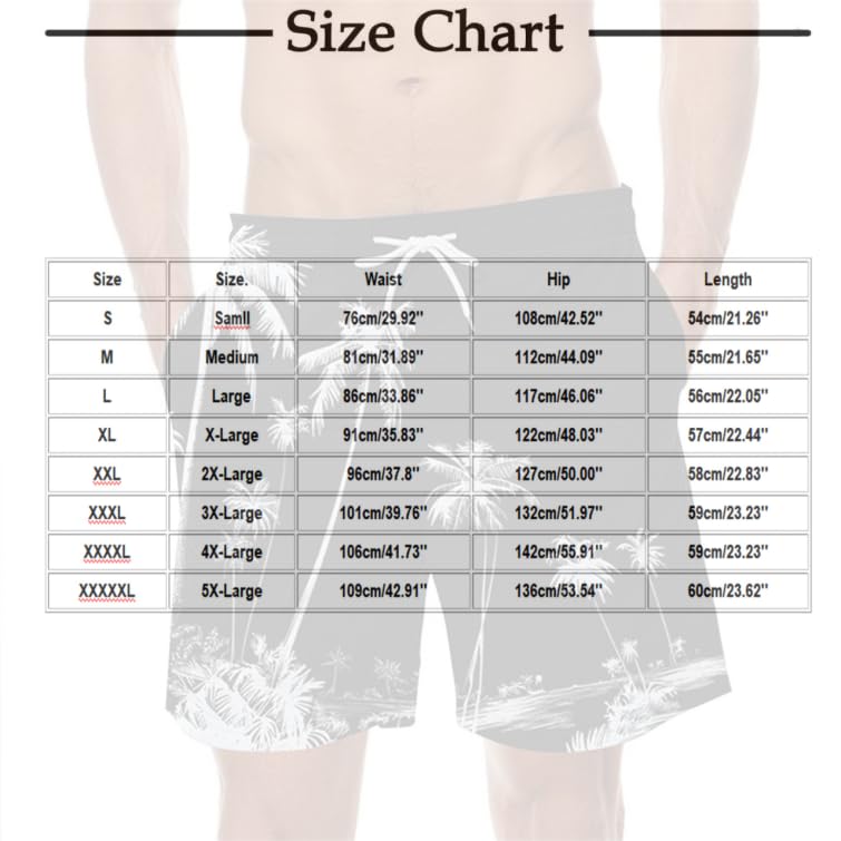 Mens Hawaiian Beach Shorts Graphic Print Shorts with Pockets Athletic Shorts for Men Summer Vacation Must Haves S-5XL2