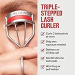 Revlon Triple-Stepped Lash Curler, Eyelash Lift For a Super-Curled Look in One Squeeze, 3-Tiered Pads for Gentle, Tug-Free Curling, 1 Count - Image 3