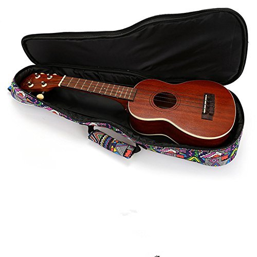 ParaCity Ukulélé Bag Sac pour ukulélé Motif tissé Motif folk Sac à Dos Housse 21 inch - Les Beatles, Paul McCartney, John Lennon, RIngo Starr, George Harrison ParaCity Ukulélé Bag Sac pour ukulélé Motif tissé Motif folk Sac à Dos Housse 21 inch – Image 5