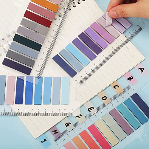 Image of Sticky Tabs Sticky Index Tabs for Annotating Books Page Markers Transparent Sticky Notes Colorful Morandi Sticky Book Tabs (3 Packs | 600 Pcs)