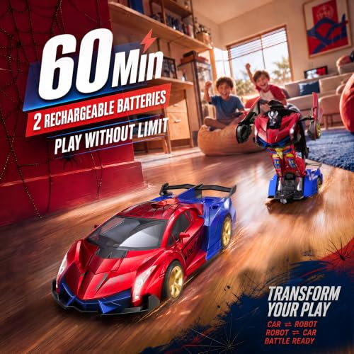 Image of Veeniix V992 2-in-1 Spider Transform RC Robot Car Toy, 1:14 Scale