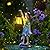 Pohabery Fairy Garden Statue Solar Garden Fairy with Lantern Light Outdoor Decoration Waterproof Solar Sculpture for Patio Yard Lawn Gift for Mom Grandma