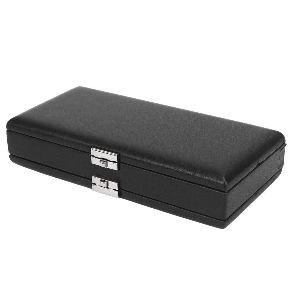 Custodia per ance in fagotto, custodia per ance in pelle nera a 2 strati Accessori per strumenti musicali