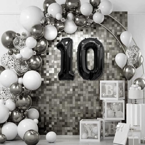 Image of Black Number Balloons 29 Balloon Numbers 29th Number Balloon Foil Mylar Party Balloon For Men Women 29th Birthday Balloons 29 Birthday Decorations For Her Him Anniversary Graduation Decorations