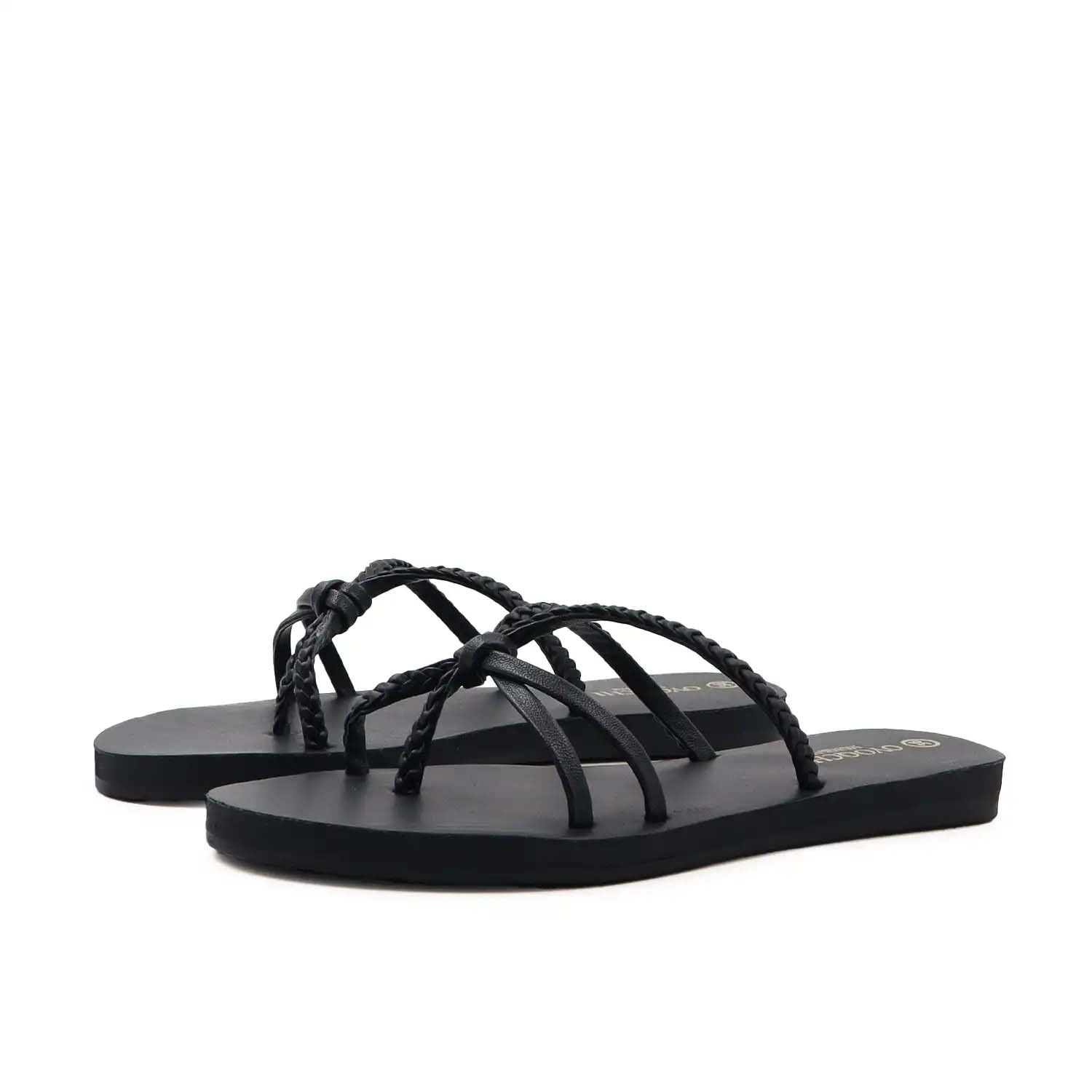 Braided Knot Flats for Women, Black and Brown, Handmade, for Casual (Black, UK Footwear Size System, Adult, Women, Numeric, Medium, 3)-image-31
