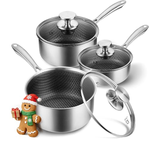 KOCH SYSTEME Hybrid Honeycomb Saucepan Set