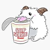 Poro and Noodles Sticker Vinyl Bumper Sticker Decal Waterproof 5'