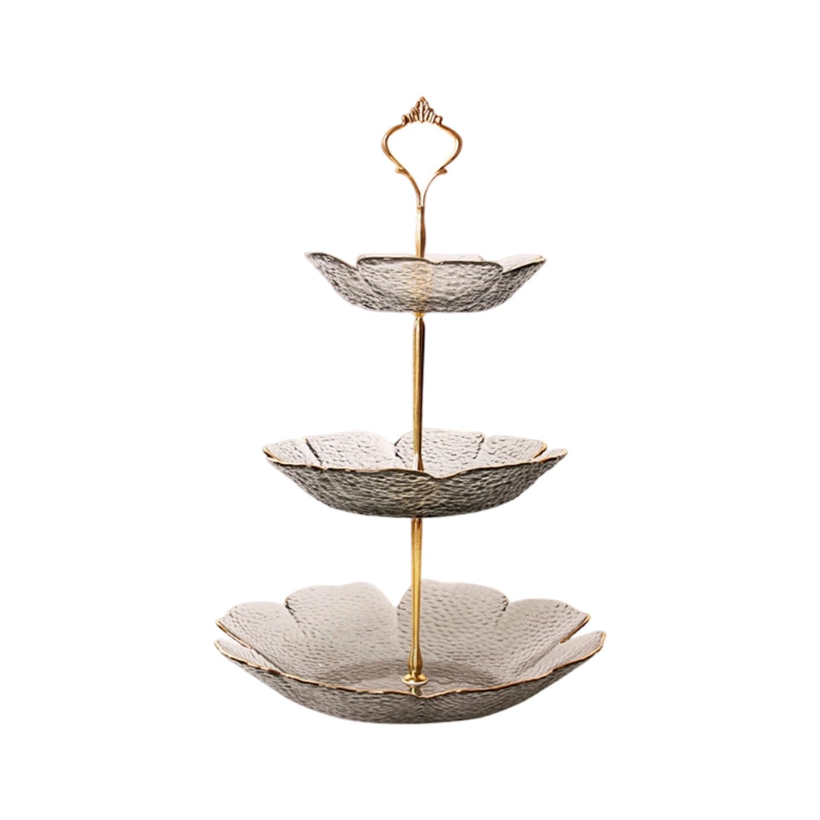 PANGBOER Glass Bowl Set with Gold Edging Ideal for Candy Nut and Appetizers Serving for Fruits and Snacks Safe Food Safe Bowls