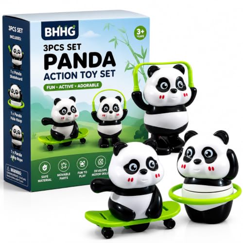 BHHG Cute Panda Action Toy Set - Image 2