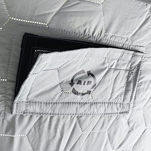 Clam 14471 Portable 4 To 6 Person 9 Foot Jason Mitchell X5000 Ice Fishing Angler Thermal Hub Shelter Tent With Anchors, Tie Ropes, And Carrying Bag #TOP7