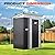 Quictent 5x3 FT Outdoor Storage Shed, Metal Garden Tool Shed with 2-Way Sloping Roof & 28" Wide Lockable Door, Waterproof Galvanized Steel for Backyard Garden Patio Lawn, Dark Gray