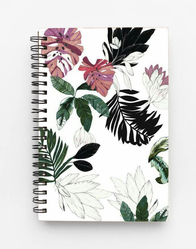 HD RAPID DESIGN Printed Hard Bound Cover Wiro/Spiral Unruled Notebook Diary for Writing Personal, Students and Office use(A4 Size, Total-120 Pages Plain pages, 120 GSM Paper) etc49