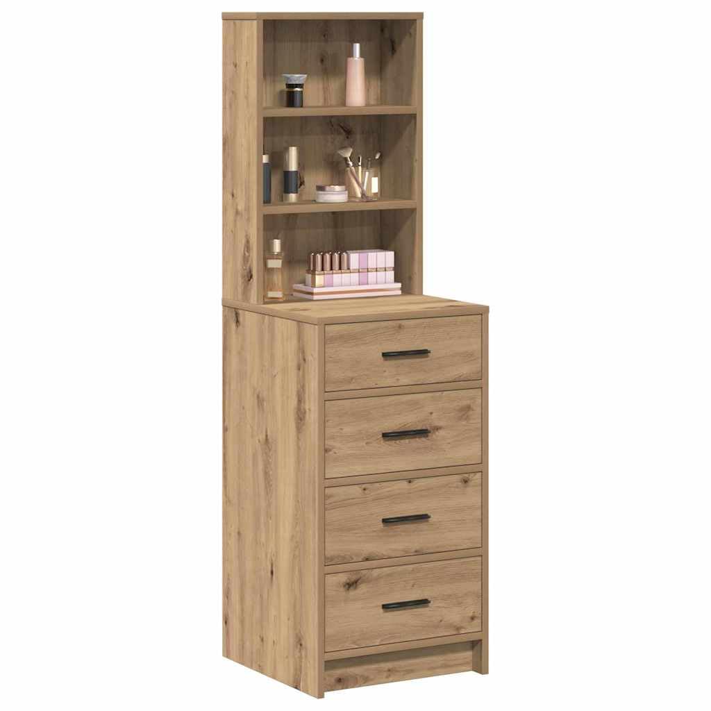 vidaXL Alacena Roble Artisan 40 x 41 x 135 cm Madera de ingeniería | Mucho espacio para tus cosas, Un look moderno que se adapta a cualquier decoración, Hecho de madera elaborada para que dure