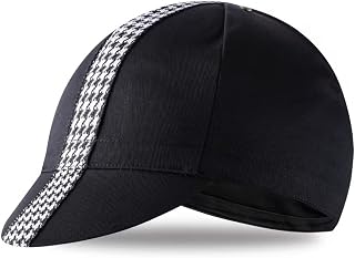 Black Cycling Cap - Cotton Cycling Hat-Under Helmet - Cycling Helmet Liner Breathable&Sweat Uptake One Size