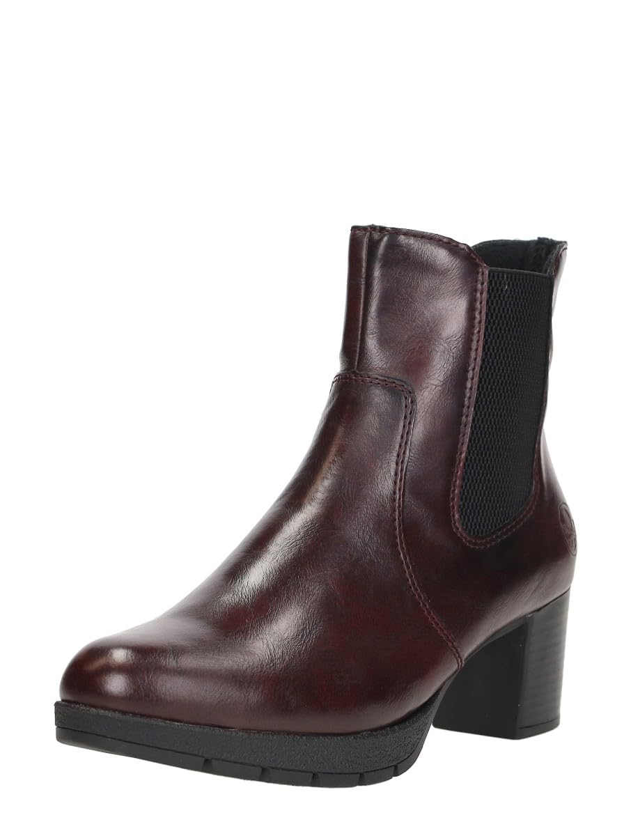 Rieker Bottines Chelsea 77674 pour femme, rouge, 43 EU, rouge, 43 EU