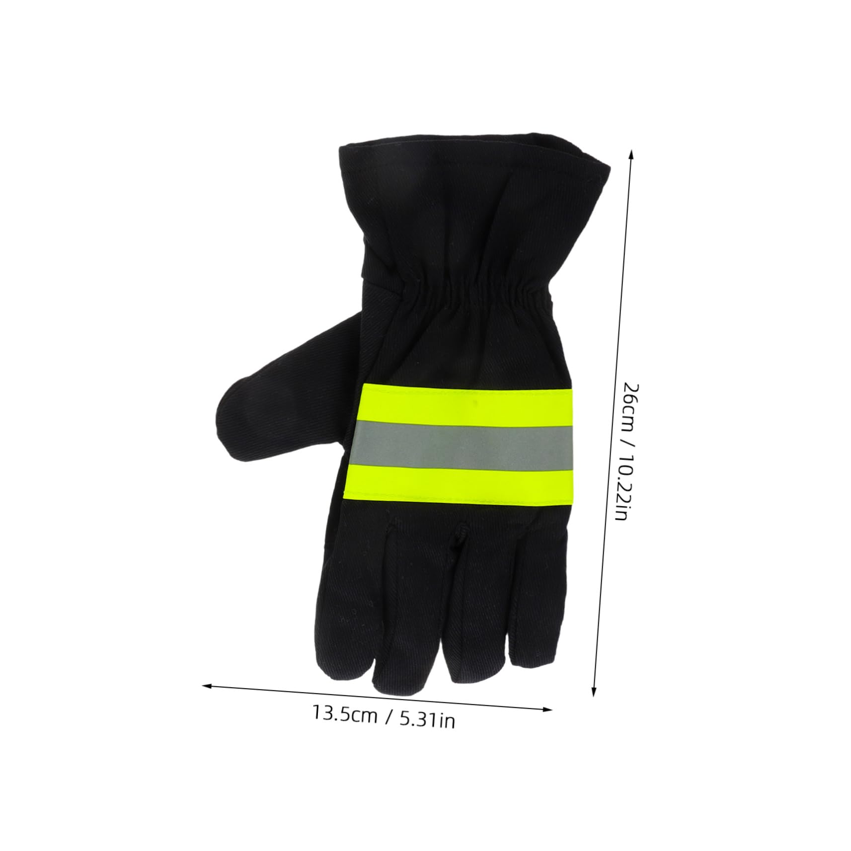 Gatuida 3paia Guanti Antincendio Professionali Guanti Di Sicurezza Isolati Con Striscia Riflettente Alta Resistenza Al Calore Per Lavori Di Emergenza e Antincendio