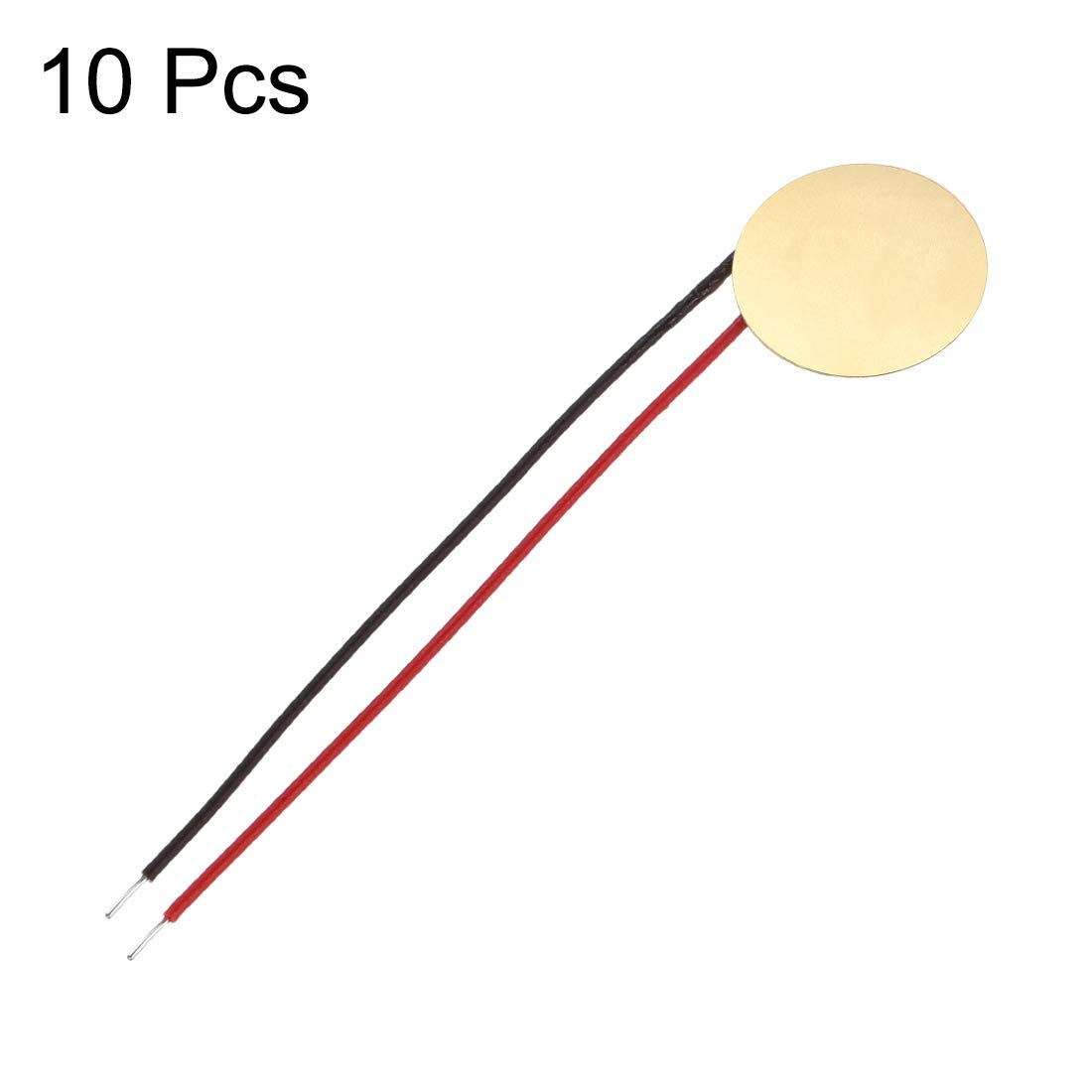 Lot De 30 Micros Piézo Pour Guitare Acoustique - Diamètre 27 Mm, Fils 60 Mm, Cuivre Et Céramique - Capteur Son Et Vibration