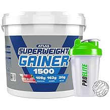 Super Weight Gainer Mass Gain 5kg / 5000g + Shaker Strawberry