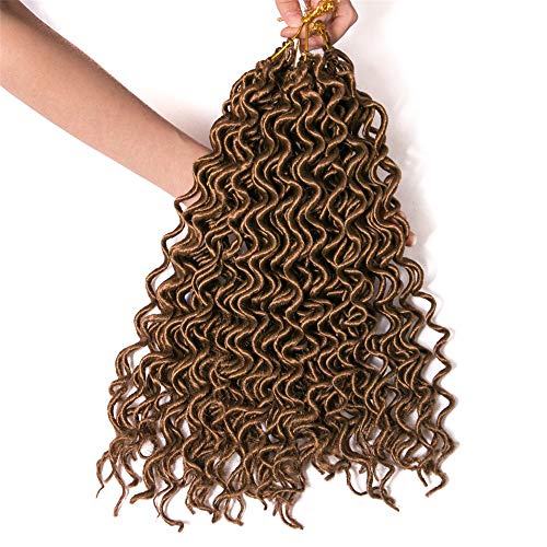 Faux Locs 16 Inch Faux Locs Crochet Hair For Women Synthetic Fiber 6 Packs New Soft Locs Crochet Hair 24 Strands/Pack Pre Looped Synthetic Soft Locs Braiding Hair