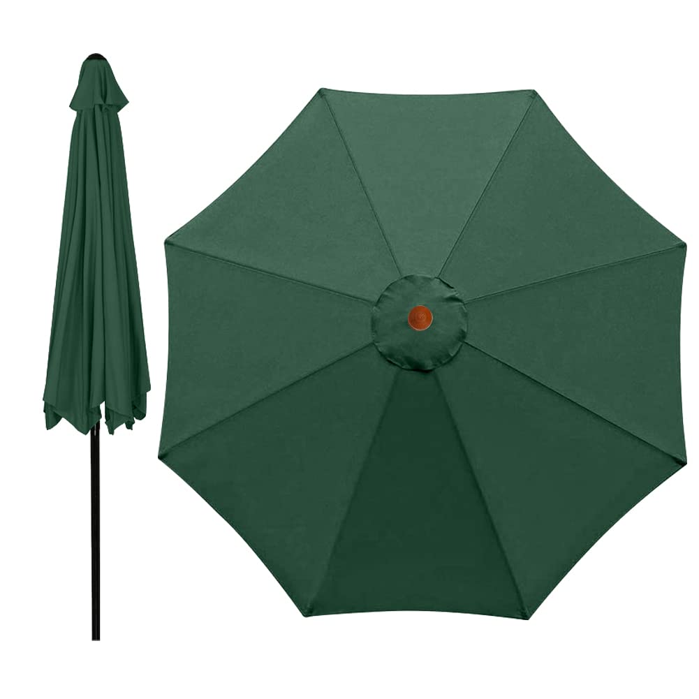 Sonnenschirm Ersatzbezug 3,3m - 8-Rippen Überdachung Khaki UV-Schutz & Wasserdicht