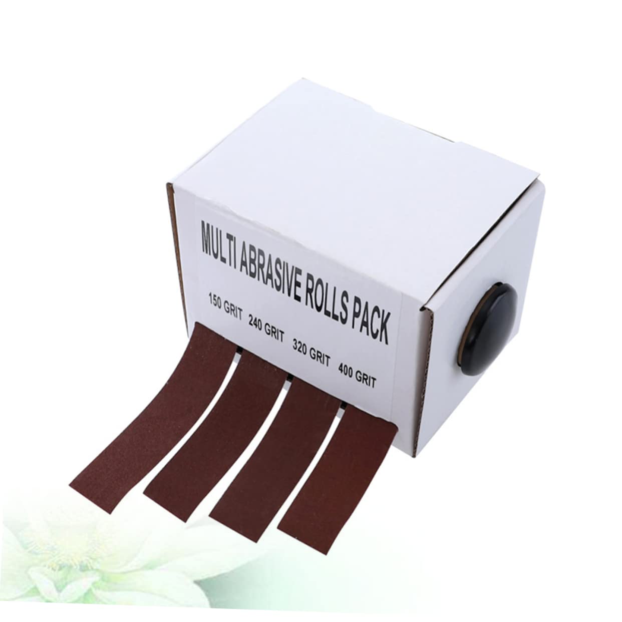 Rotolo di Tela Smeriglio Abrasiva Estraibile, Supporto in Nylon, Grana Fine per Lucidatura di Legno e Vetro,