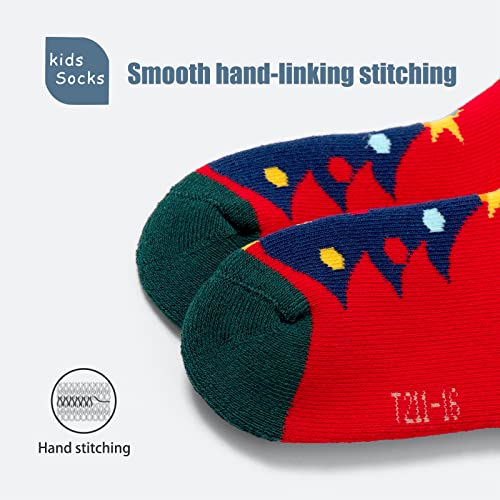 Boys Winter Socks Kids Warm Crew Socks Thermal Terry Socks for Boys 6 Pairs4