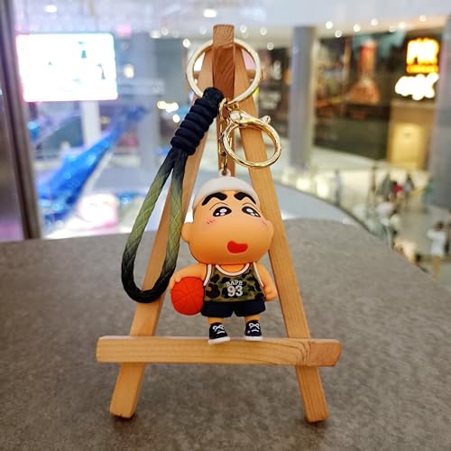 Image of Cute Cartoon Character Silicone 3D Key Chain with Strap Charm & Metal Hook, Merchandise Key Rings Gift for Kids Girls Boys Men & Women
