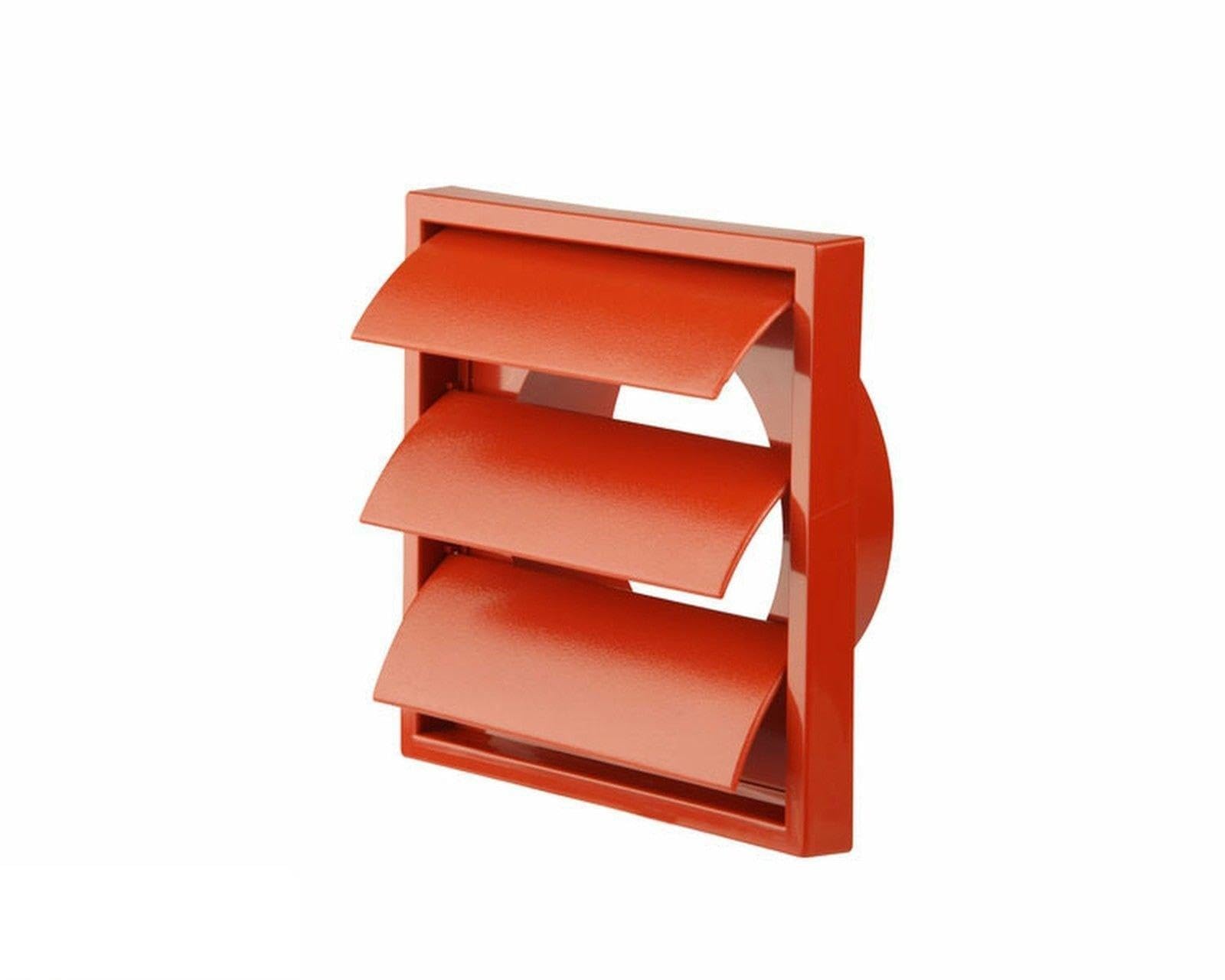 Extractor Fan Wall Terracotta Gravity Grill Grille Ventilation 4" 5" & 6 (4" 100Mm)