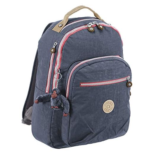 Kipling Clas Seoul, Mochila Grande con Protección para Portátil 15", 45 cm, 25 L, 0.68 kg, Azul (True Navy C), Azul (True Navy C)