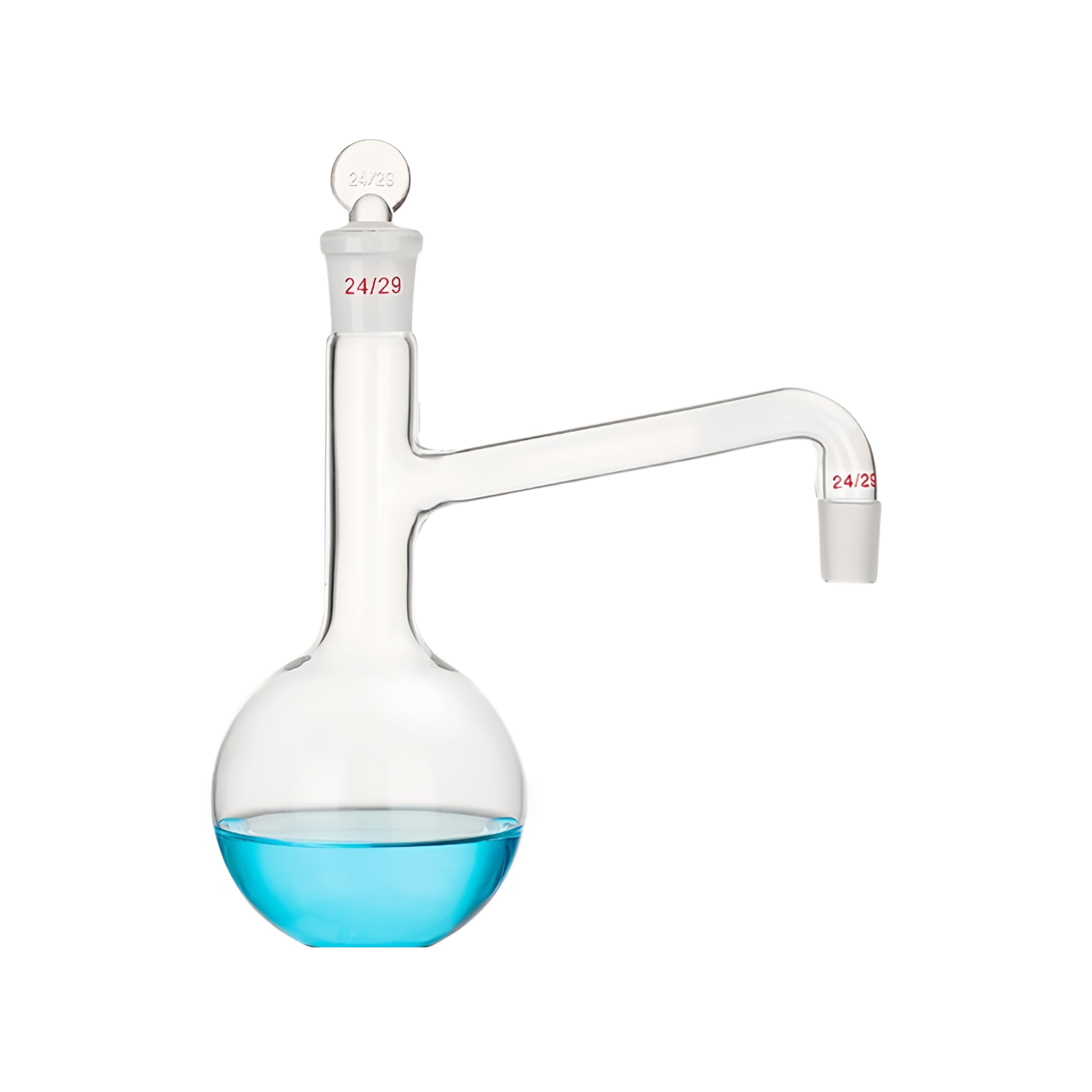 Pallone Distillazione Fondo Piatto Tappo in Vetro Smerigliato-24#24# 500ml