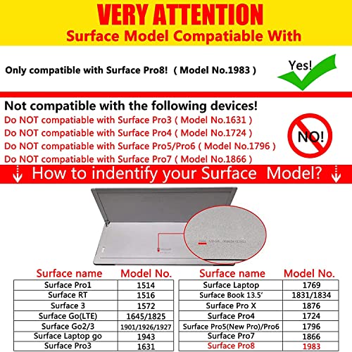 for Microsoft-Surface-Pro-8 13'' 2021 (Model:1983) Rotating Kickstand Case - Image 2