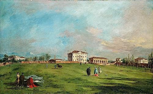 Affiche Impression d'art Villa Loredan Guardi pour grand mur vide