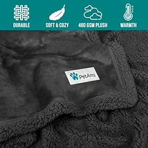   PetAmi-Dog-Blanket-for-Bed-XL-Pet-Blanket-Large-Dogs-Fleece-Furniture-Couch-Cover-Protector-Sofa-Car-Crate-Kennel-Soft-Sherpa-Cat-Throw-Plush-Reversible-Washable-Twin-60x80-Solid-Dark-Gray