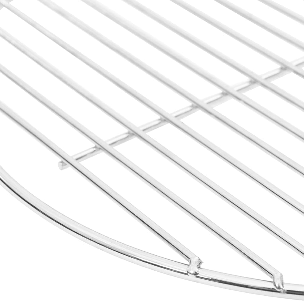 vidaXL Rejilla de Parrilla BBQ Redonda Acero Inoxidable 304 Ø34,5 cm, Rejilla de Parrilla de reemplazo, Parrilla de cocción, Rejilla de Parrilla de Barbacoa