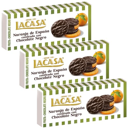 Lacasa 3x Naranja de España Confitada con Chocolate Negro 150 G
