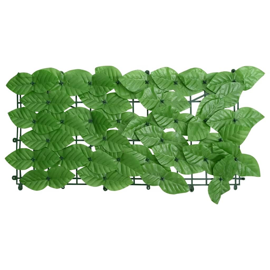 Paravento da Balcone con Foglie Verdi 600x100 cm