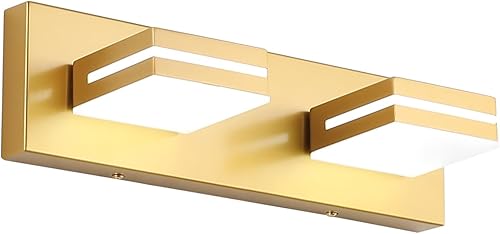 Miniatura 52 de SineRise - Lámpara LED para tocador de baño - Moderna lámpara regulable de acrílico con acabado blanco mate para iluminación de pared sobre el