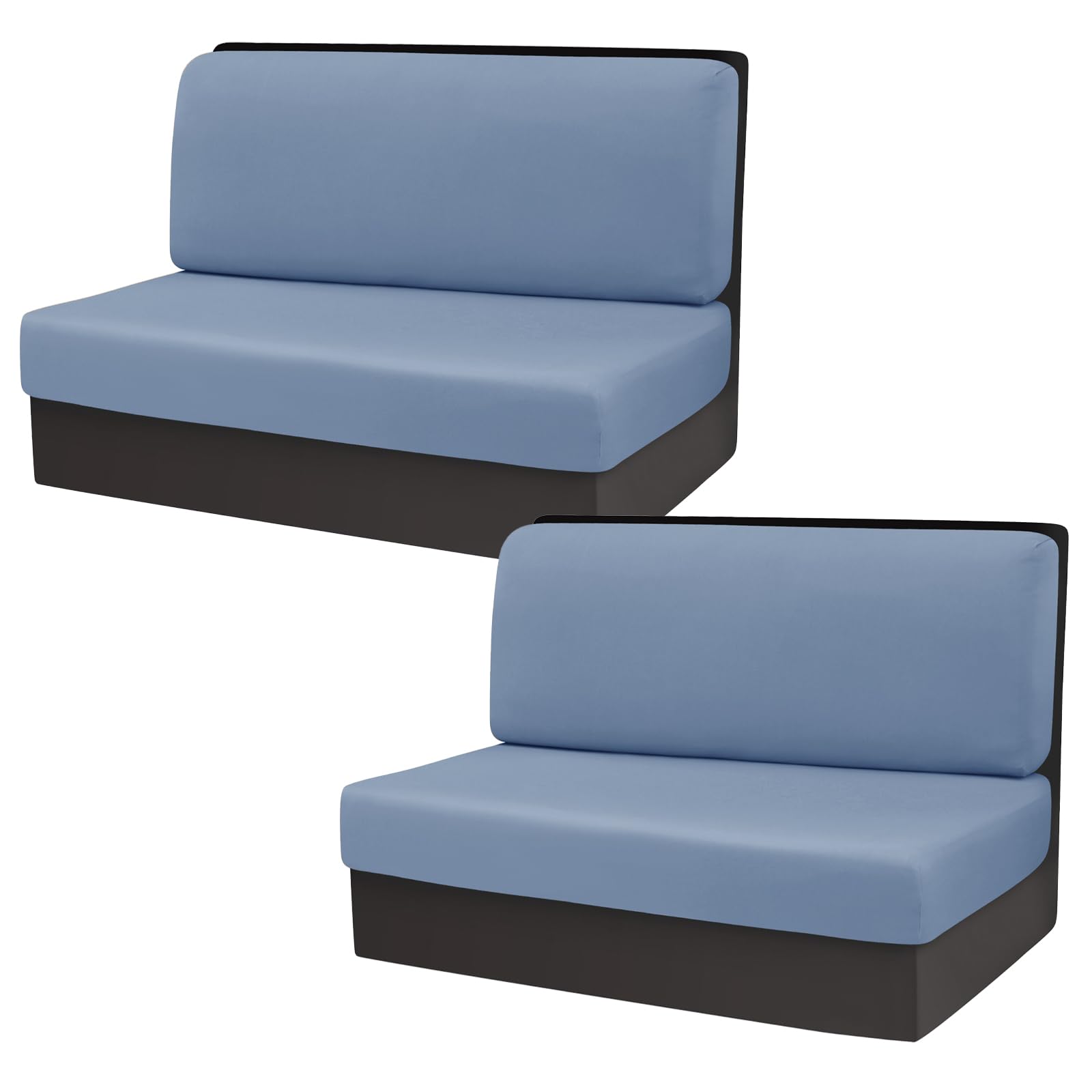 Housse de coussin de camping-car haut de gamme imperméable pour assise de dinette, pack de 2