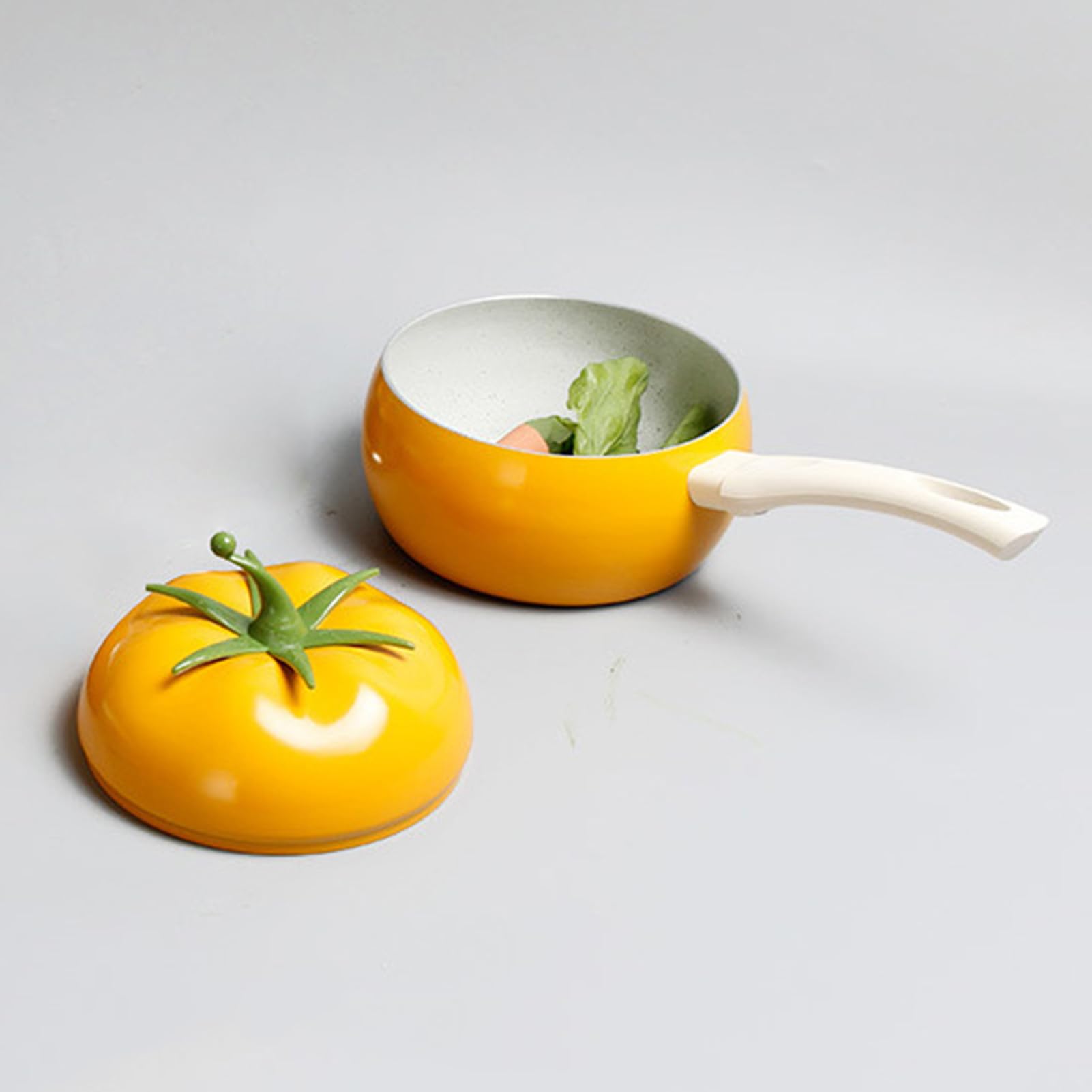 Sartén con forma de tomate, olla para espaguetis con mango, olla para fideos instantáneos de larga duración, olla para fideos instantáneos coreanos, olla para fideos al huevo, olla para fideos de | fideos instantáneos de larga duración, olla para fideos i