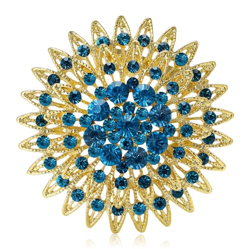 Broche femme strass cristal 390 accessoire de mode et bijou de veste chic
